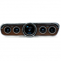 1965-66 Mustang VFD Gauges w/Wood Grained Bezel - Blue/Teal