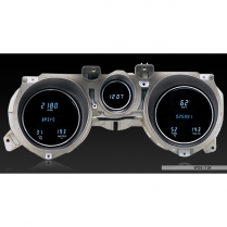 1971-73 Mustang VFD Digital Gauge Kit - Blue/Teal Lens