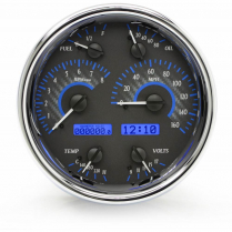 Universal Single 7" Round VHX-1019 - Carbon Fiber/Blue