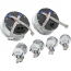 Universal 6-Gauge Round VHX Gauge Kit - Silver/Blue