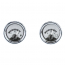 Universal 6-Gauge Round VHX Gauge Kit - Silver/White