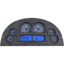 1967-69 Marquez Camaro Gauge Kit - Carbon Fiber/Blue