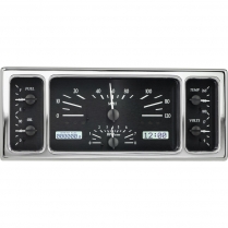 1935-36 & 39 Ford Pass Car VHX Gauge Kit - Black/White