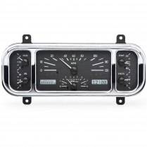 1937-38 Chevy Pass Car VHX Gauge Kit - Black/White