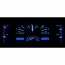 1939 Chevy Car VHX Gauge Kit - Black/Blue