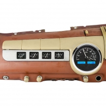 1942-48 Ford Passenger Car VHX Gauge Kit - Black/Blue