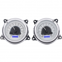 1947-53 Chevy Pickup Truck VHX Gauge Kit - Silver/Blue