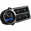 1948-50 Ford Pickup Truck VHX Gauge Kit - Black Alloy/Blue