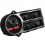 1948-50 Ford Pickup Truck VHX Gauge Kit - Black Alloy/Red