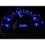 1949-50 Oldsmobile VHX Gauge Kit - Black Alloy/Blue