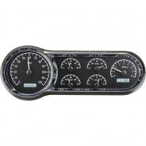 1953-54 Chevy Passenger Car VHX Gauge Kit - Black/White