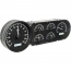 1953-54 Chevy Passenger Car VHX Gauge Kit - Black/White