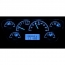 1953-55 Ford Pickup Truck VHX Gauge Kit - Carbon Fiber/Blue