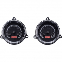 1954 Chevy Pickup Truck VHX Gauge Kit - Black/Red