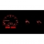 1955-86 Jeep CJ VHX Gauge Kit - Carbon Fiber/Red