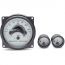 1955-86 Jeep CJ VHX Gauge Kit - Silver/Blue