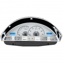 1959 Ford Pickup Truck VHX Gauge Kit - Silver/Blue