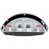 1959 Ford Pickup Truck VHX Gauge Kit - Silver/Red