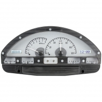 1959 Ford Pickup Truck VHX Gauge Kit - Silver/White