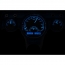 1957 Chevy Passenger Car VHX Gauge Kit - Black/Blue