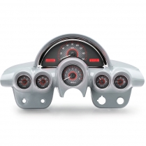 1958-62 Corvette VHX Gauge Kit - Carbon Fiber/Red