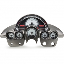 1958-62 Corvette VHX Gauge Kit - Silver/Red