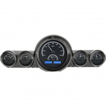 1959-60 Impala & El Camino VHX Gauge Kit Black/Blue