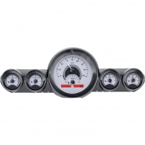 1959-60 Impala & El Camino VHX Gauge Kit - Silver/Red