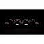 1960-63 Chevy Pickup Truck VHX Gauge Kit - Black/White