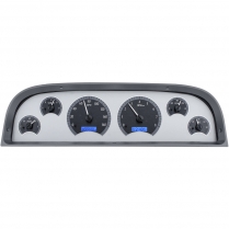 1960-63 Chevy Pickup Truck VHX Gauge Kit - Silver/Blue