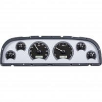 1960-63 Chevy Pickup Truck VHX Gauge Kit - Silver/White