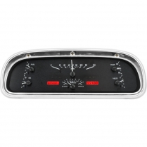 1960-63 Falcon & Ranchero VHX Gauge Kit - Black/Red