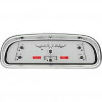 1960-63 Falcon & Ranchero VHX Gauge Kit - Silver/Red