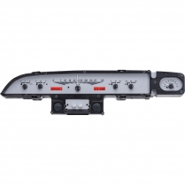 1960 Galaxie VHX Gauge Kit - Silver Alloy, Red D