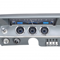 1961-62 Impala VHX Gauge Kit - Carbon Fiber/Blue