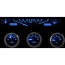 1961-62 Impala VHX Gauge Kit - Carbon Fiber/Blue