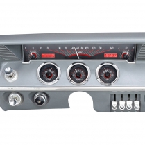 1961-62 Impala VHX Gauge Kit - Carbon Fiber/Red