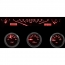 1961-62 Impala VHX Gauge Kit - Carbon Fiber/Red