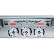 1961-62 Impala VHX Gauge Kit - Silver/Red