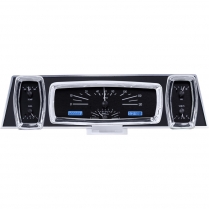 1961-63 Lincoln Continental VHX Gauge Kit - Black/Blue