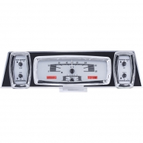 1961-63 Lincoln Continental VHX Gauge Kit - Silver/Red