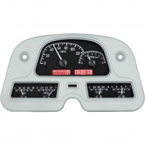 1962-84 Toyota FJ40 VHX Gauge Kit - Black Alloy/Red