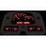 1962-84 Toyota FJ40 VHX Gauge Kit - Black Alloy/Red