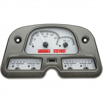 1962-84 Toyota FJ40 VHX Gauge Kit - Silver Alloy/Red