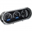 1963-65 Nova & Chevy II VHX Gauge Kit - Black/Blue