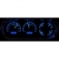 1963-65 Nova & Chevy II VHX Gauge Kit - Black/Blue