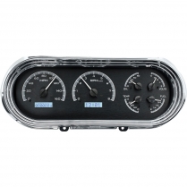 1963-65 Nova &amp; Chevy II VHX Gauge Kit - Black/White