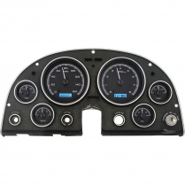 1963-67 Corvette VHX Gauge Kit - Black/Blue