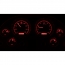 1963-67 Corvette VHX Gauge Kit - Black/Red