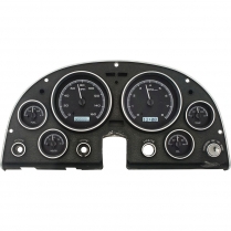 1963-67 Corvette VHX Gauge Kit Black/White